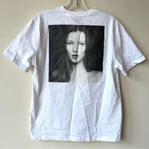 KATE MOSS x Zara  Collector Edition White Tshirt‎ Size Small